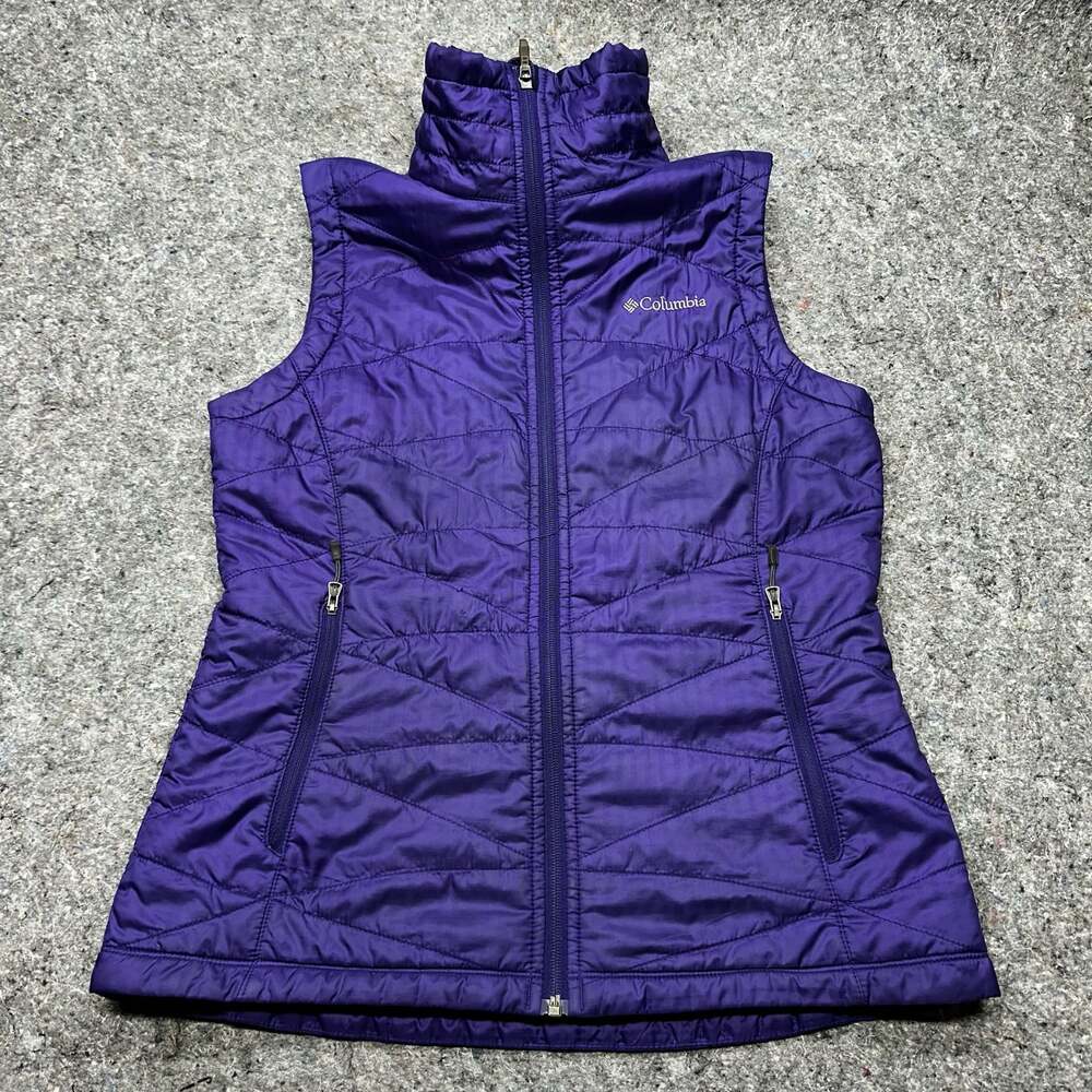 Columbia Purple Omni-Heat Quilted Puffer Vest Women's Size M